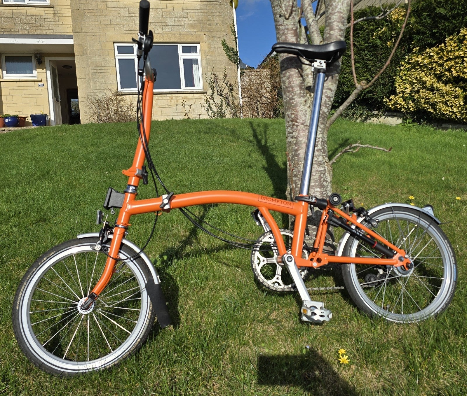 Brompton M6L folding bike, Orange 2019 / 2020 Light use