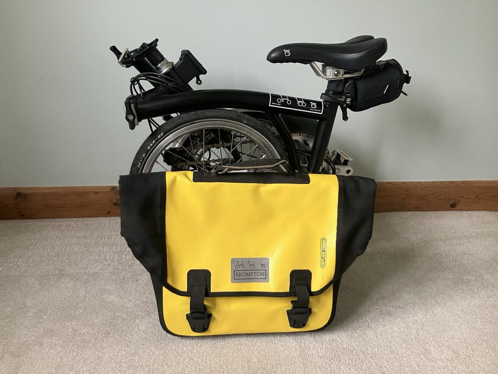 Brompton M6L 6 Speed Folding Bike Black – Only Ridden 3 Times + Ortlieb Bag