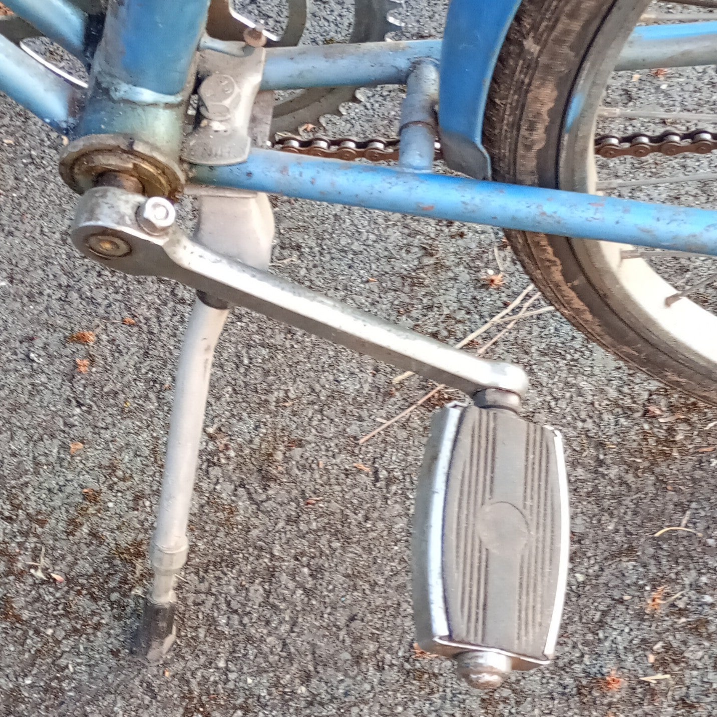 Raleigh Triumph Traffic Master Folding Bike 20in Blue 3 Speed Hub Mudguards Rack