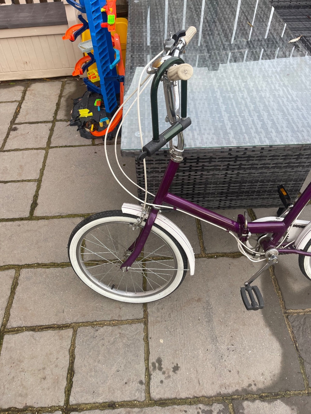 Vintage retro Raleigh Compact folding bike 3 speed Stowaway Shopper fo ...