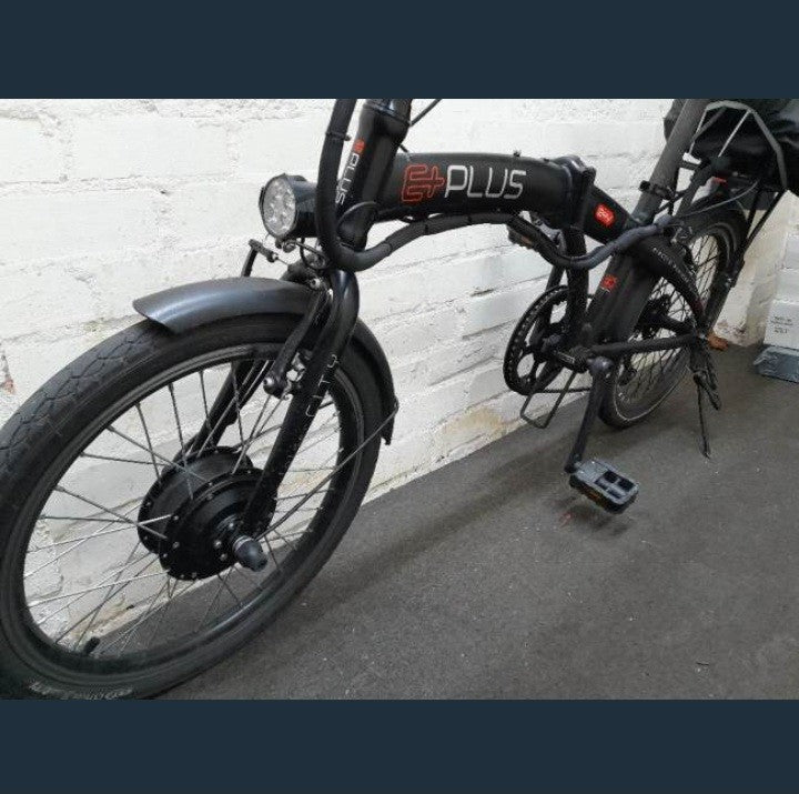 E+ PLUS 36V 250w Motor Black Folding Bike 21mph