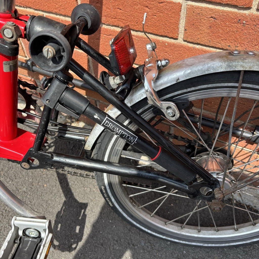 Brompton 2002 M6L Red 6 Speed BWR upgrade
