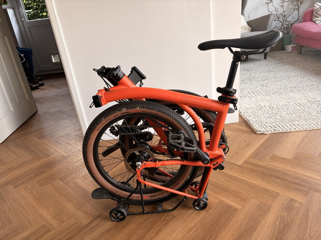 Brompton G Line 8-Speed Folding Bike. Large. Orange. Excellent Condition