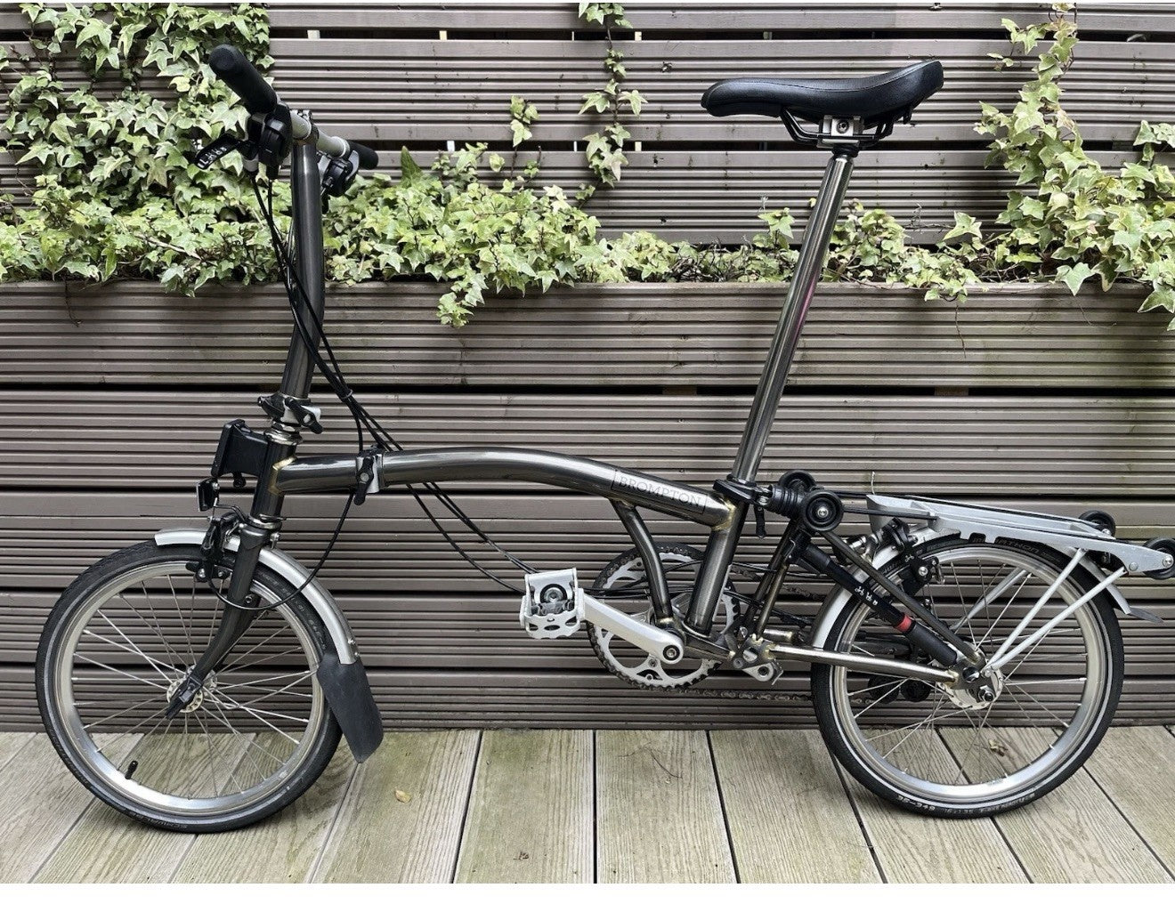 Brompton C Line S6R (6 Speed) folding bicycle - Raw Lacquer