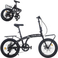 20” Folding Bike 7-Speed with Carrier Lightweight Aluminum Frame Adults