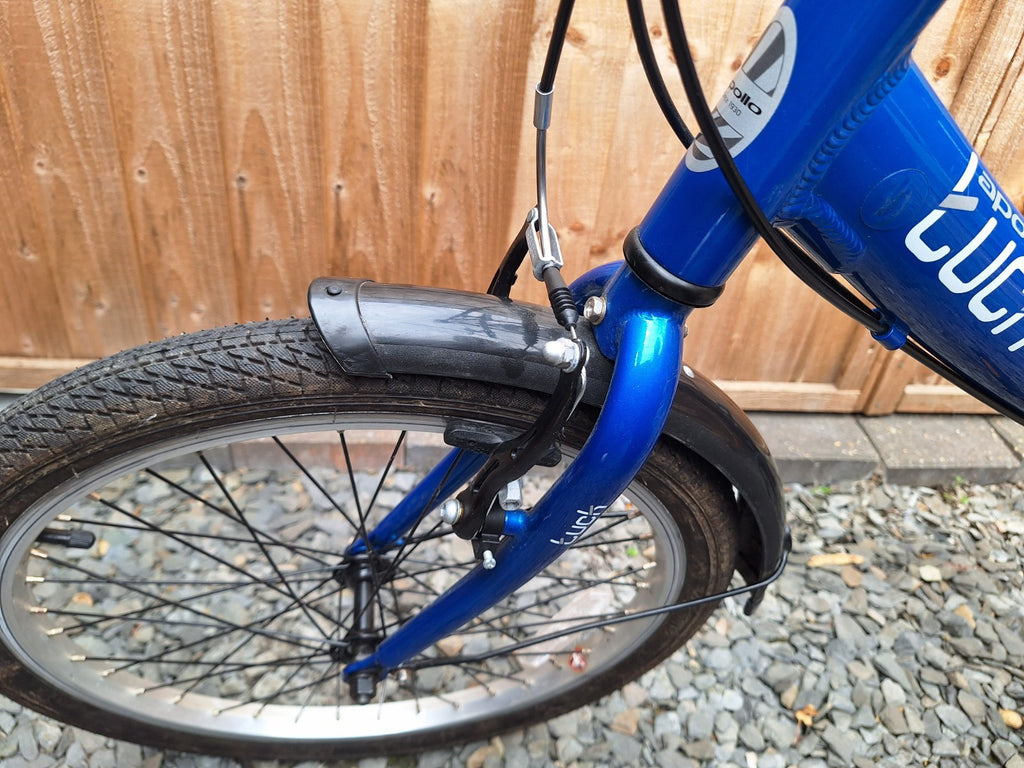 Apollo Tuck 20'' Folding Bike Lightweight Blue Great Condition Unixex 6 Speed