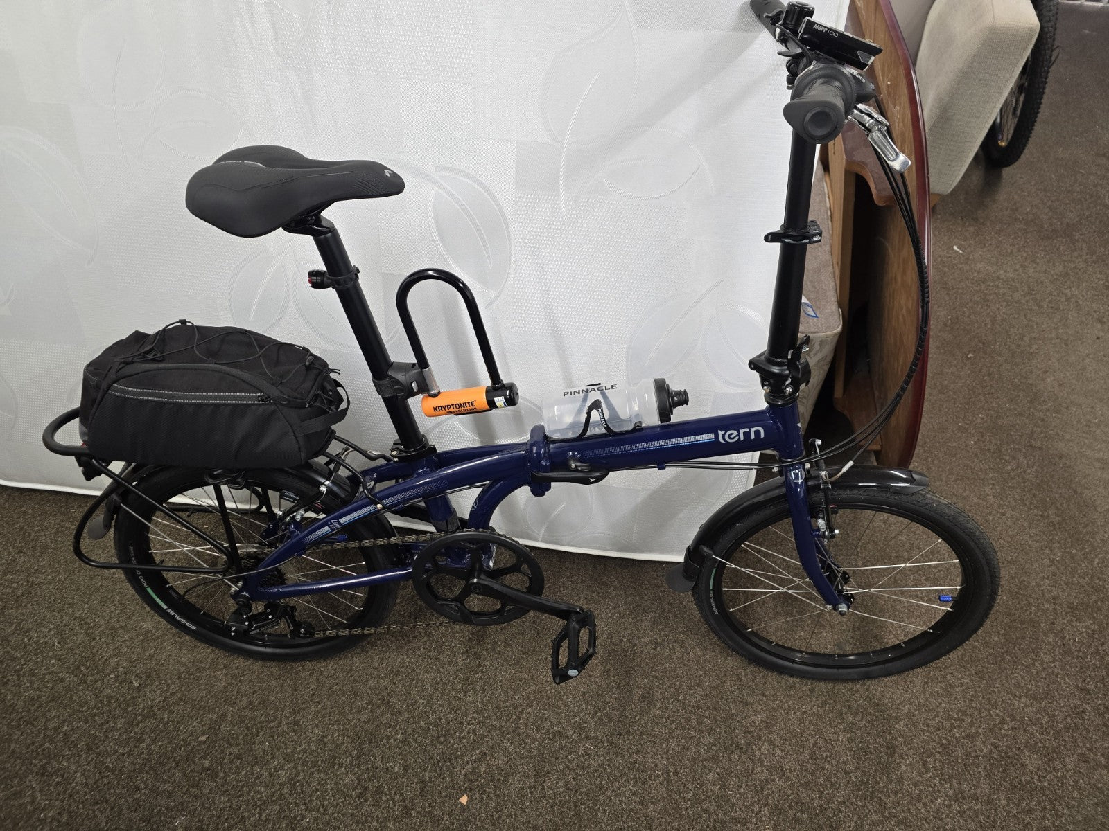 Tern Link B7 Fully Equipped With Extras 20w 7 Speed Folding Bike - Midnight Blue
