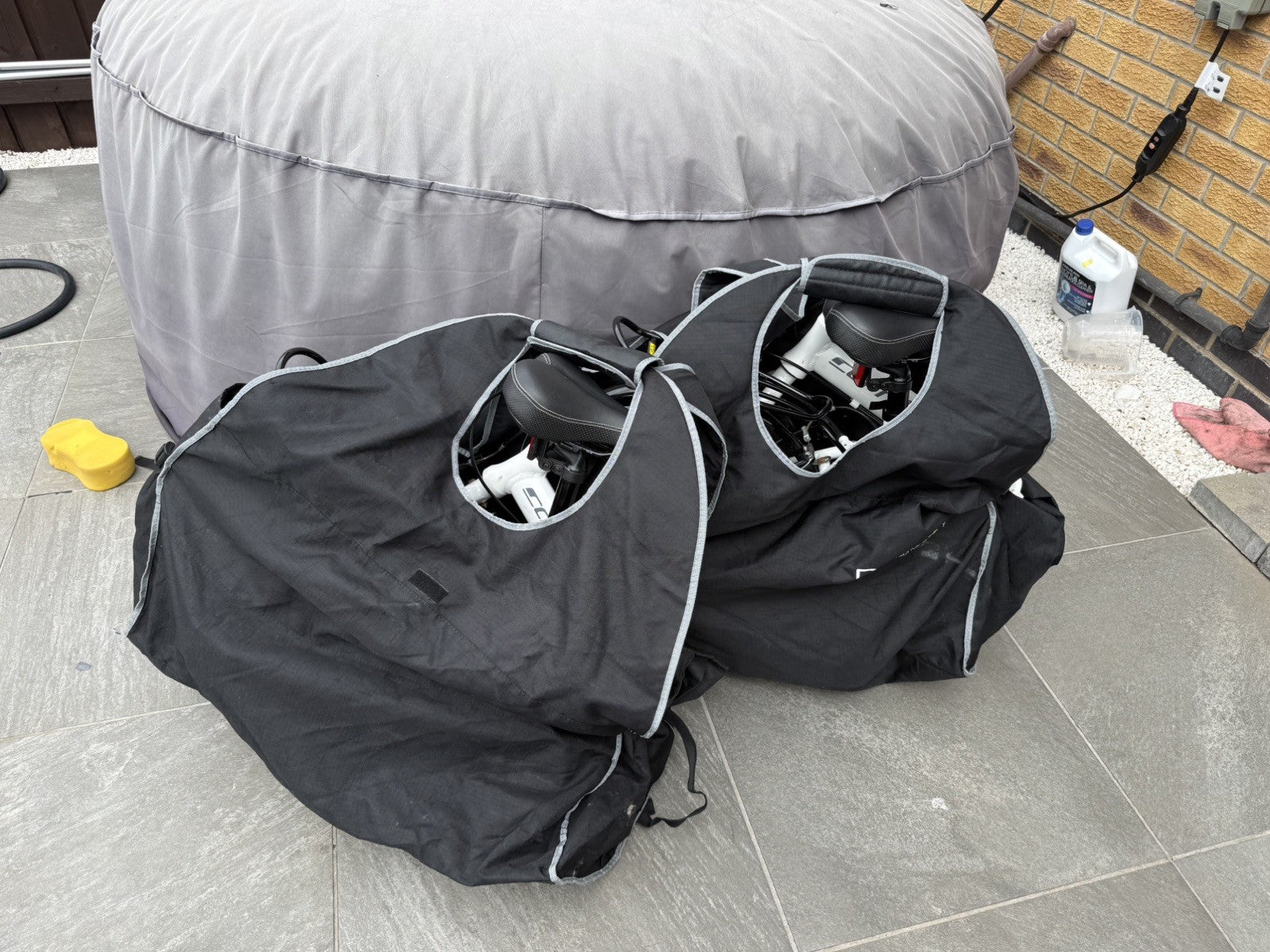 Pair of Carrera Transport not transit Folding Bikes aluminium frames