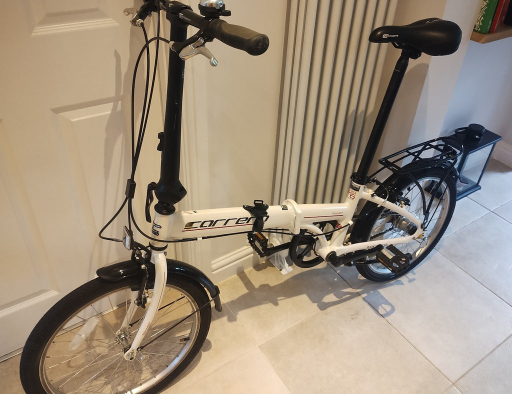Carrera Folding Bike Transit Edition 20 Wheels 3 Speed Excellent Condition Used