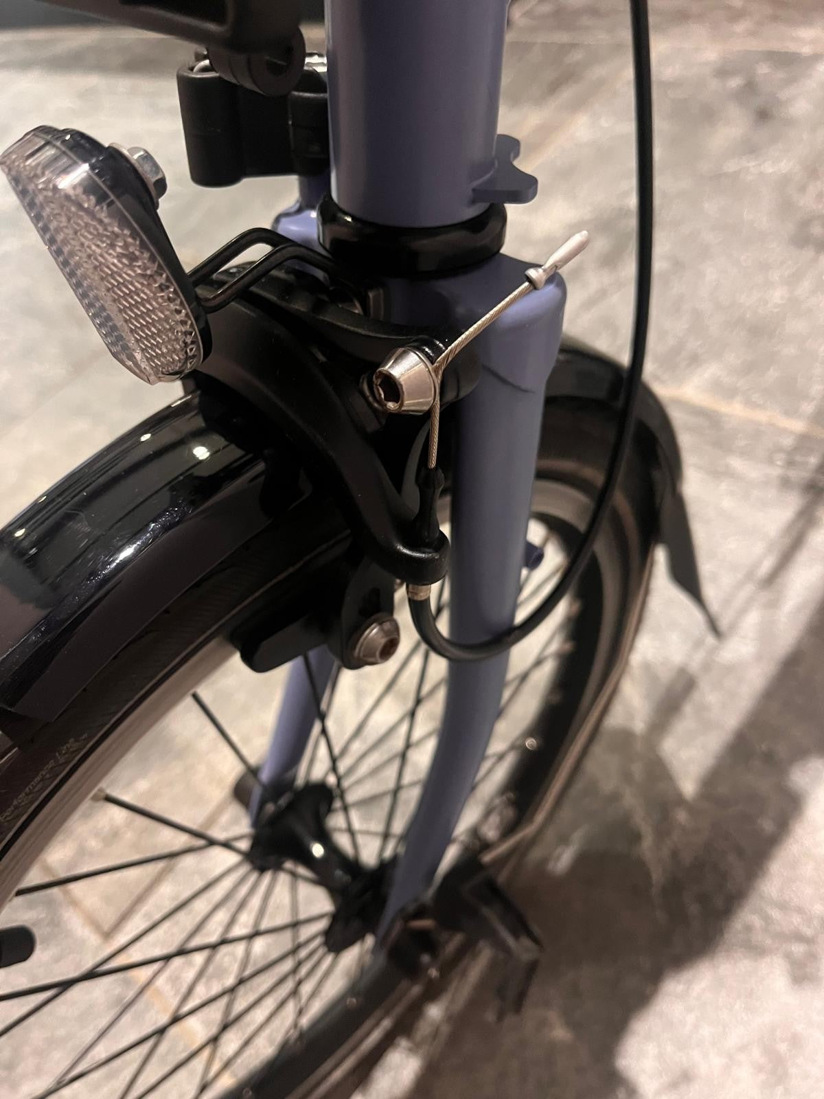Ocean Blue Brompton C Line 6 Speed 2023 Folding Bike. Serviced, with accessories