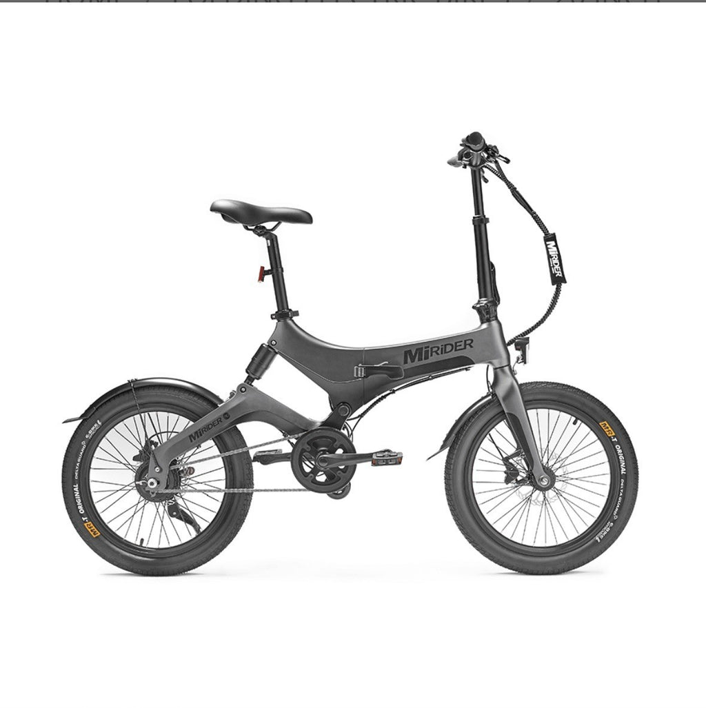 MiRiDER 20 20in Foldable  Bike, Disc Brakes, 250W Rear Hub, Grey