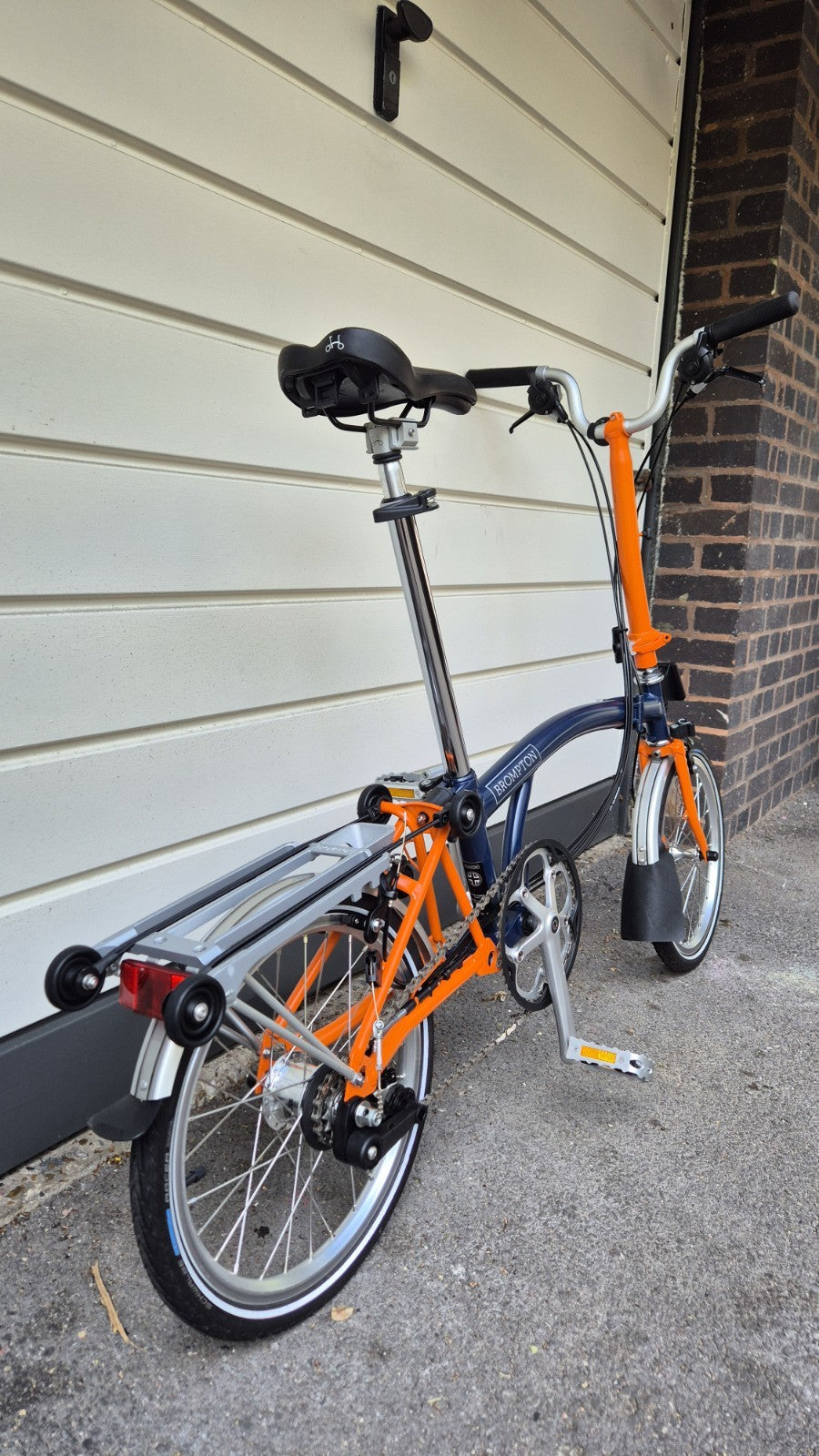 Brompton  C Line Explore, 6-Speed (H6R), Blue & Orange, 2021 (with extras)