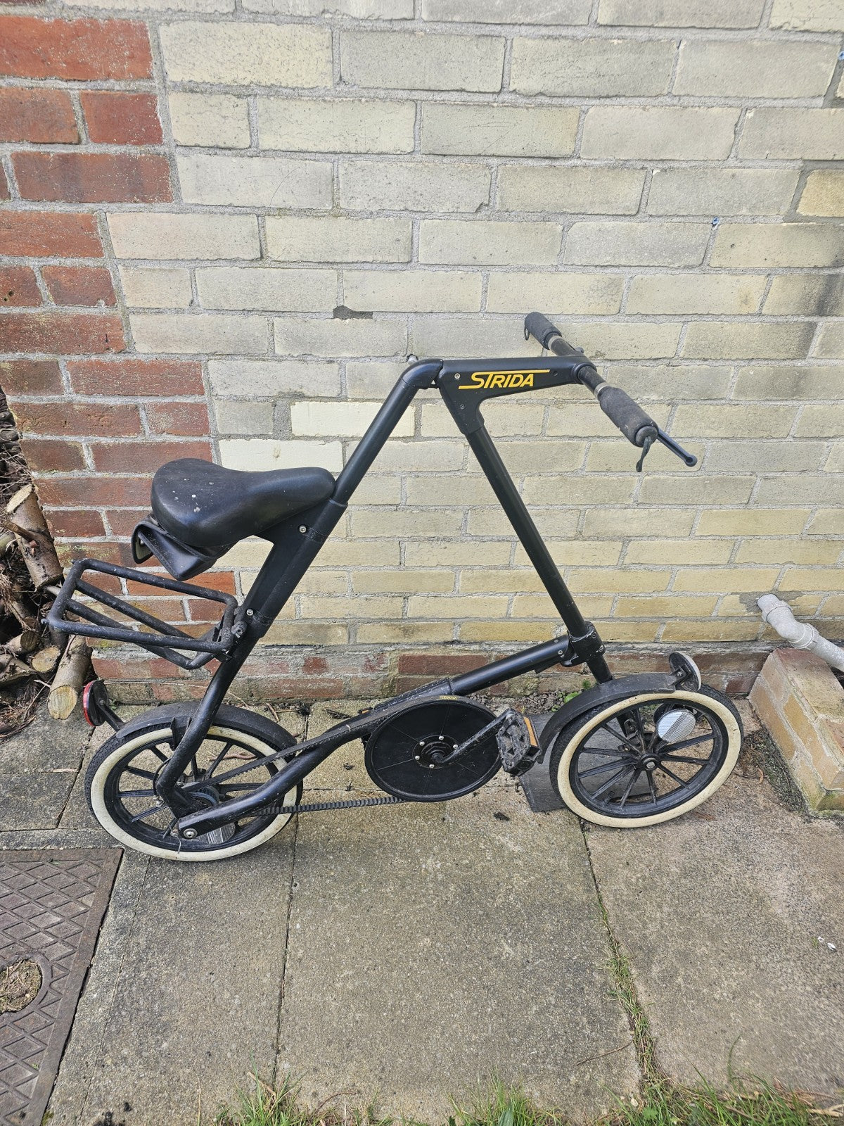 Vintage Strida Folding Bike Collectable Unusual Design w Rubber Drive Belt