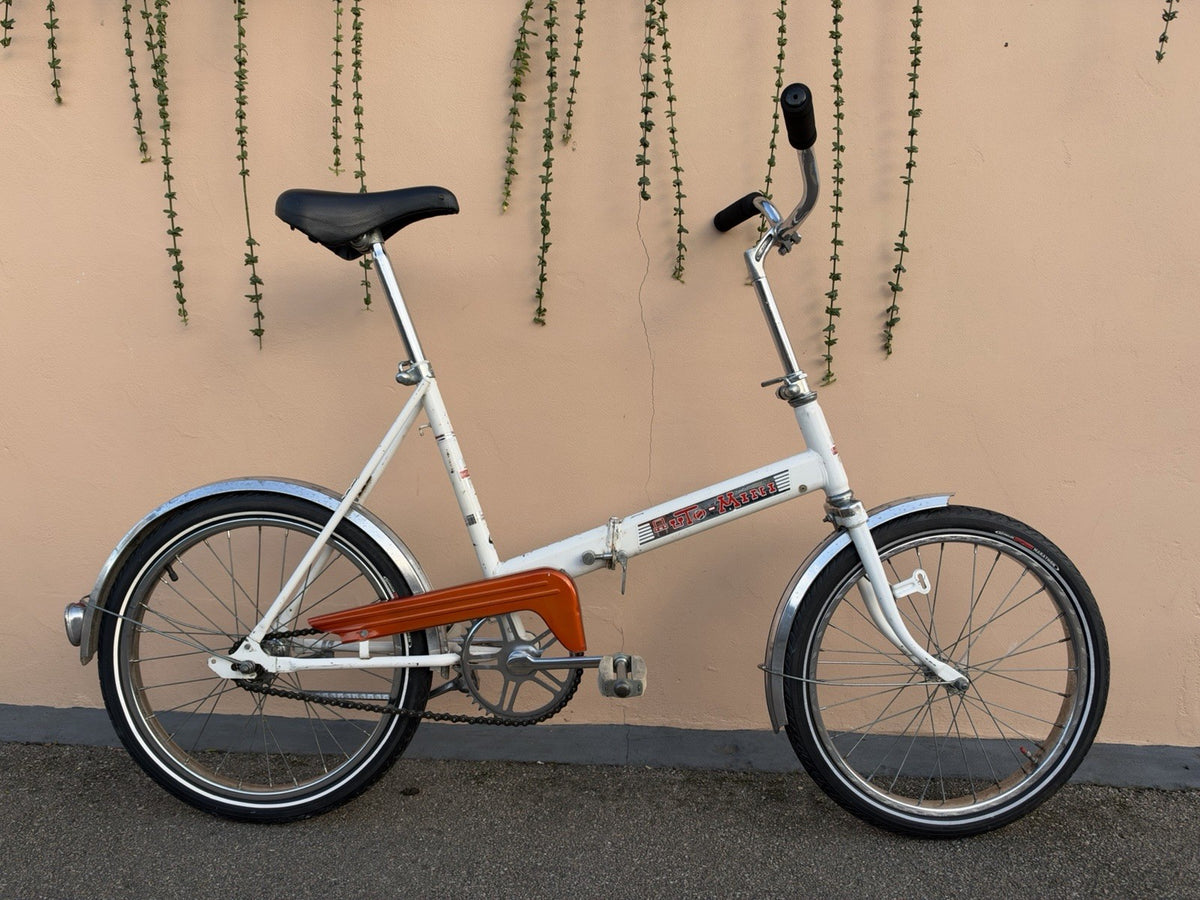 Vintage 70’s Auto-Mini Folding Bicycle Bike Cycle Fold Up Folder Compact London