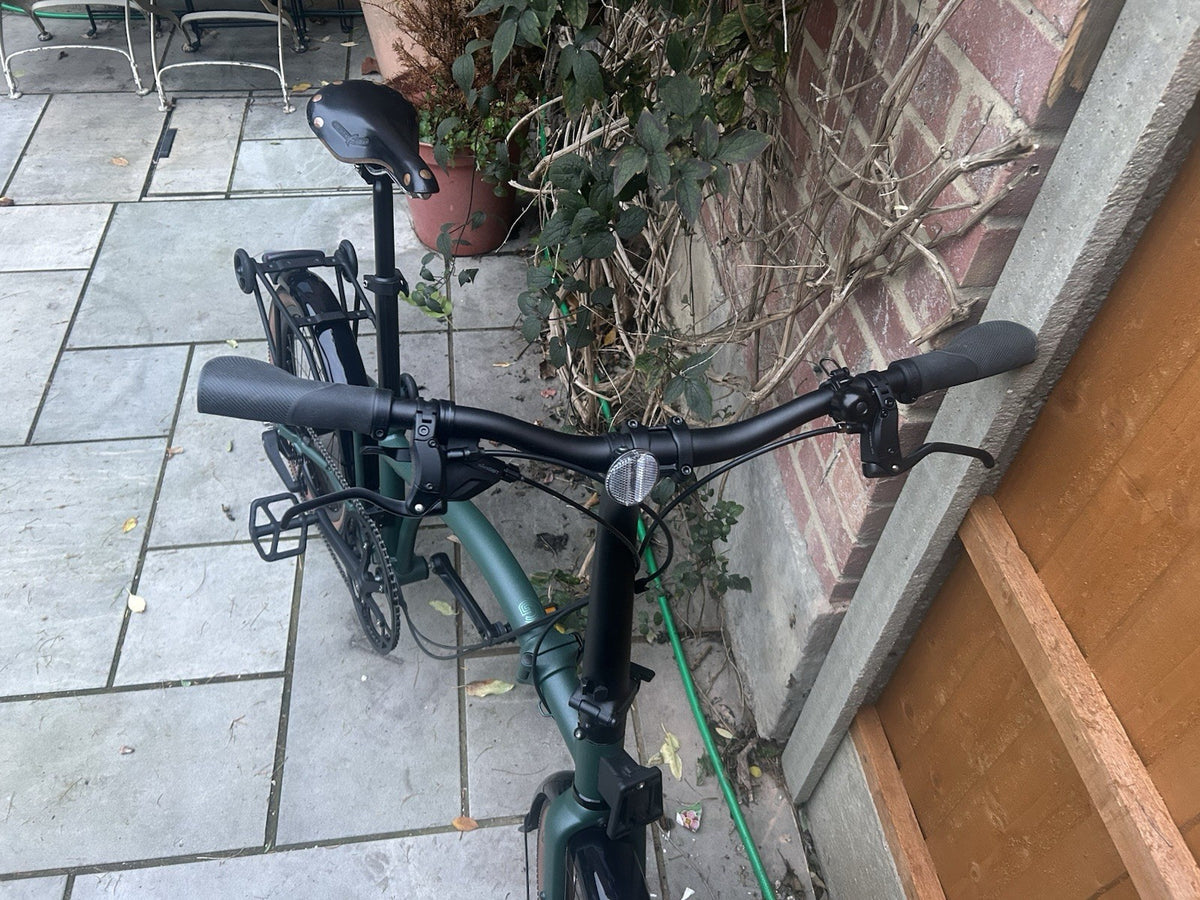 NEW Brompton G Line Green - L 20in Wheels Mechanical Disc Brakes Rack