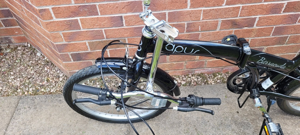 Apus Barracuda Folding Bicycle, Black, 20", Barely Used, Excellent, Commuter, A+