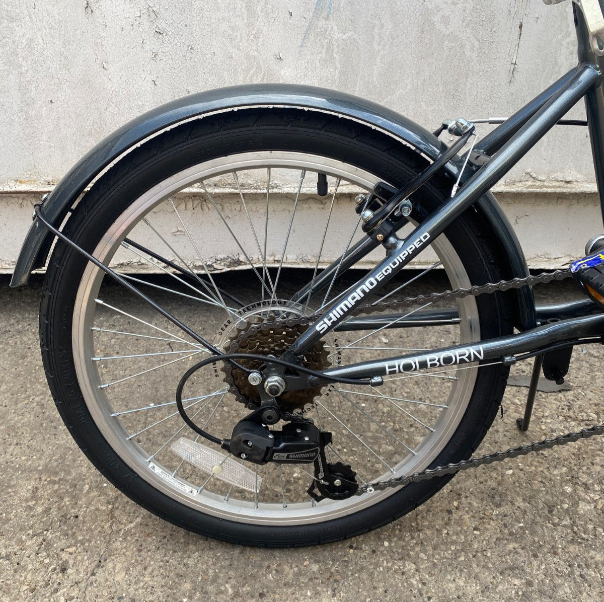 Challenge Holborn Folding Bicycle Black 20in Wheels Camping Commuting Bike New