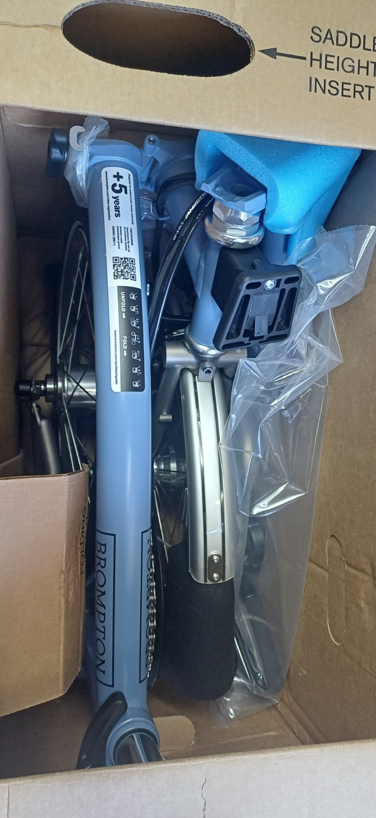 Brompton  M6L superlight cloud blue dynamo light titanium worldwide 🌐 shipping