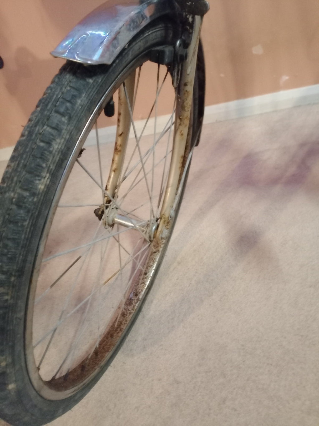 Raleigh Stow Away Folding Bike Vintage Shopper Rack