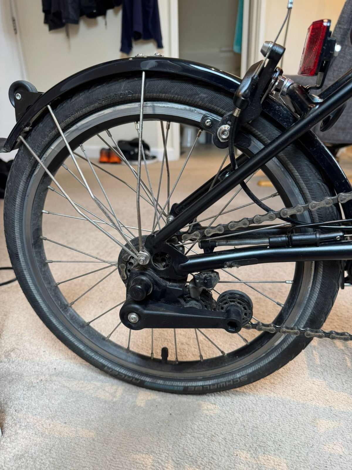 Brompton C Line High Handlebar Folding Bike 2024 Matt Black