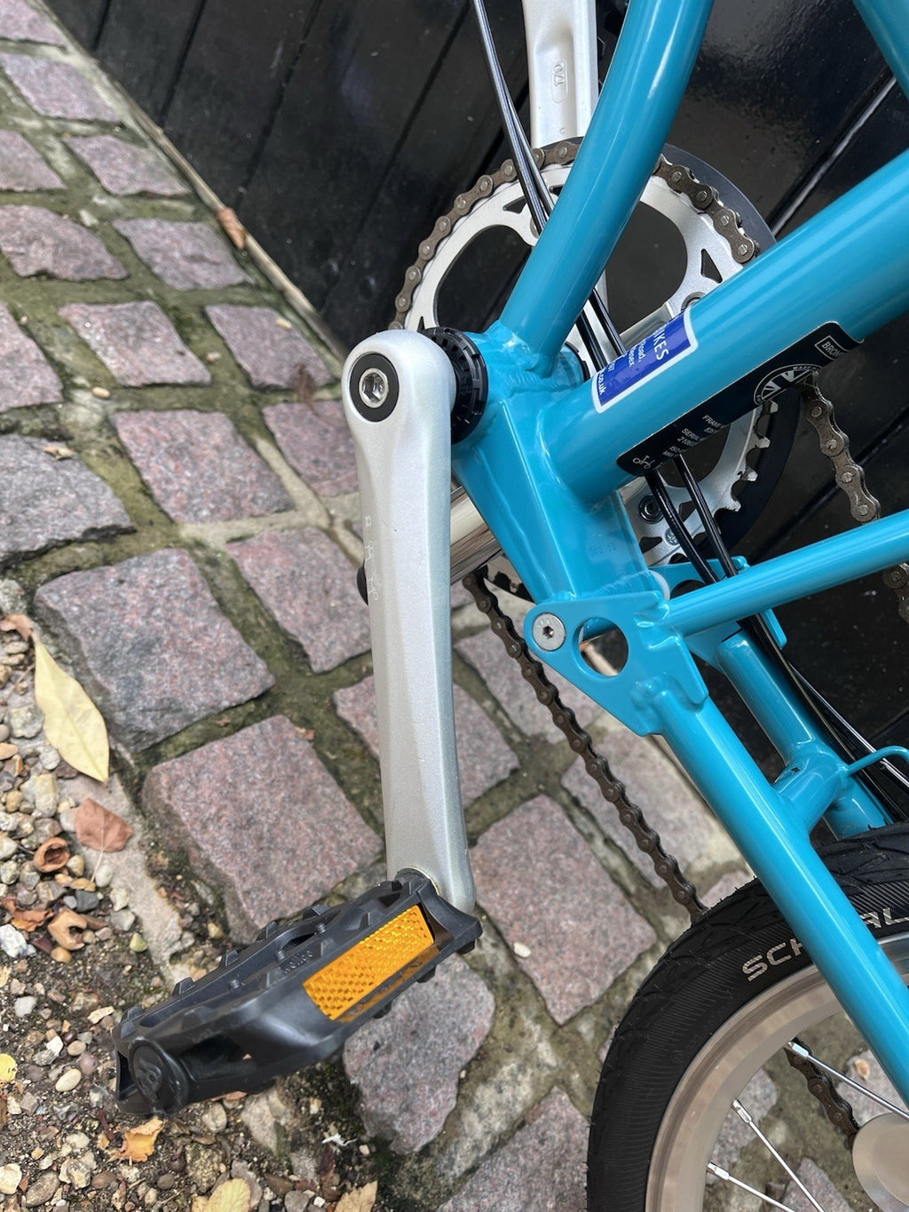 Brompton B75 Folding Bike 16" Blue (Turquoise) - virtually New