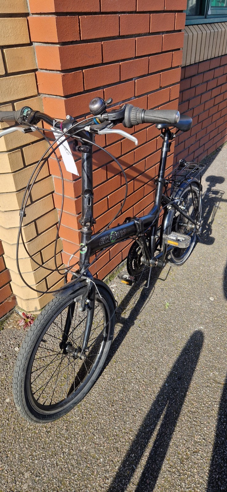 Ecosmo Black Folding Bike | New | 7 Speed | Rear Bike Rack