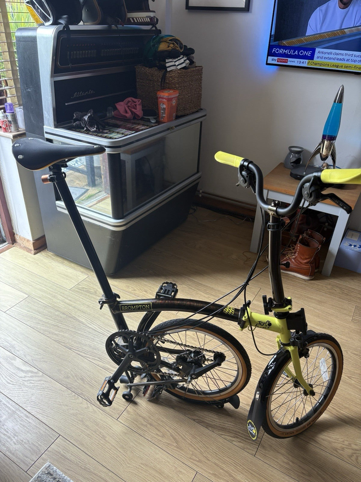 Brompton Folding Bike 6-Speed Tour de France Black Edition