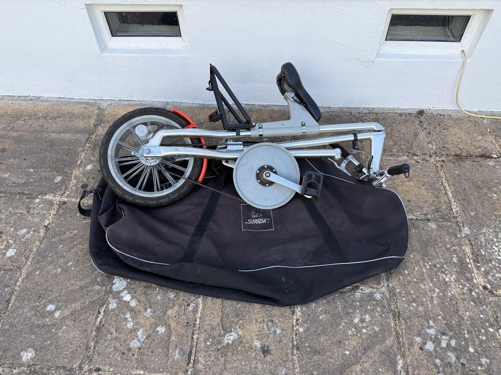 STRIDA MK.2 Folding Bike with carry shoulder bag