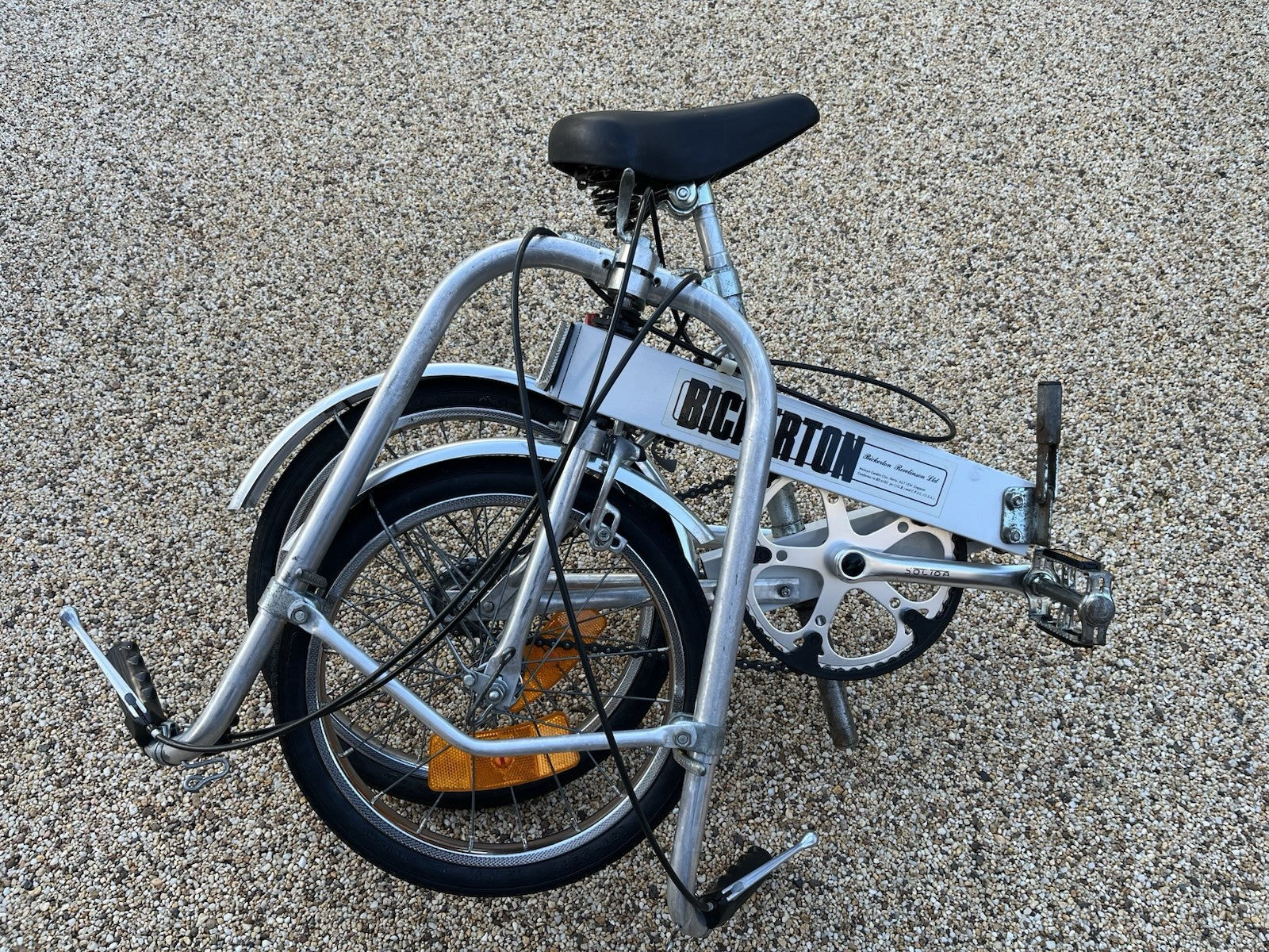 Bickerton Portable Folding Bicycle 3-Speed Classic 1970s Vintage Aluminium Bike