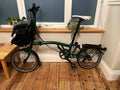 Brompton C Line 6 Speed 2023 M Handlebar Folding Bike - Racing Green/Matt Black