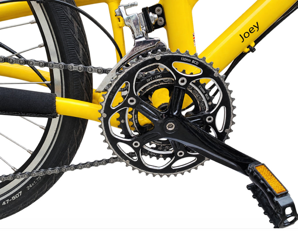 Airnimal Joey Explore Drop - 24” Folding Bike – Custom Yellow