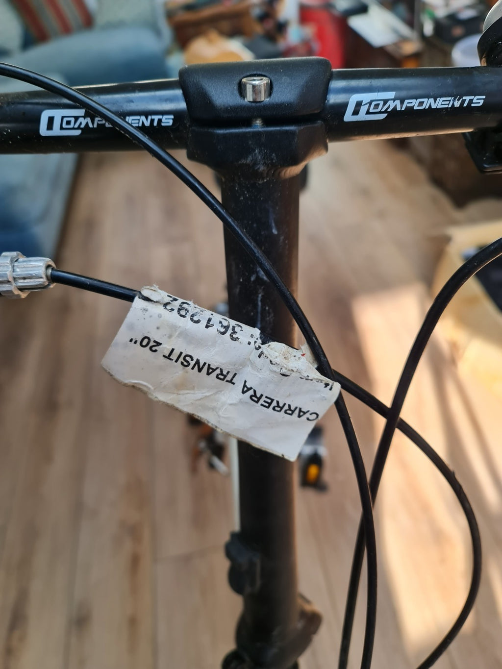 Carrera Transit Lightweight Folding Bike  Aluminium White