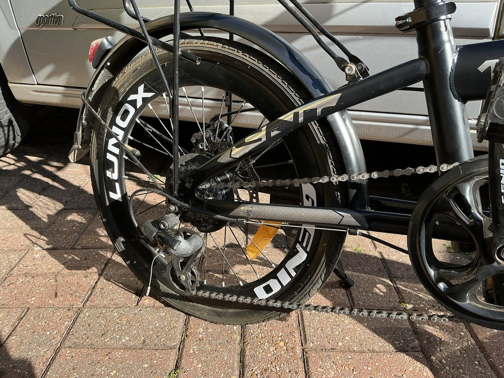 Genio Lenox 1.0 Folding Bike 20" Wheels Black. Spares Or Repair