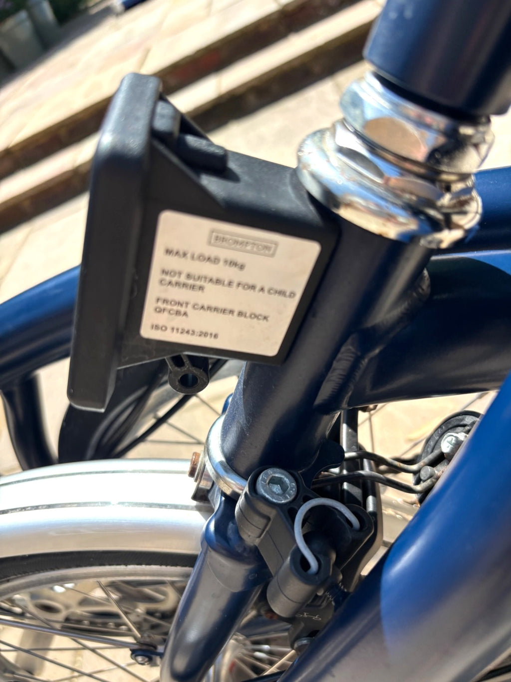 Brompton M6L Folding Bike - Blue - Good Condition