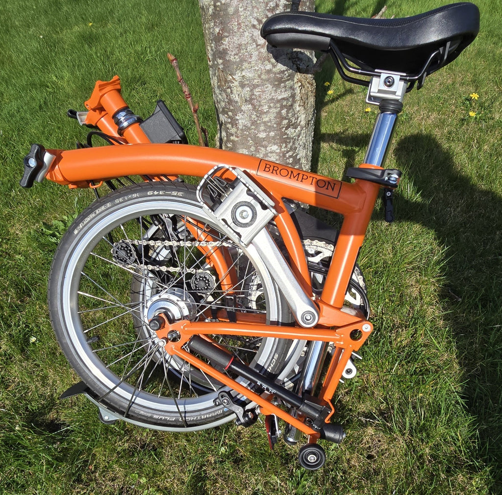 Brompton M6L folding bike, Orange 2019 / 2020 Light use