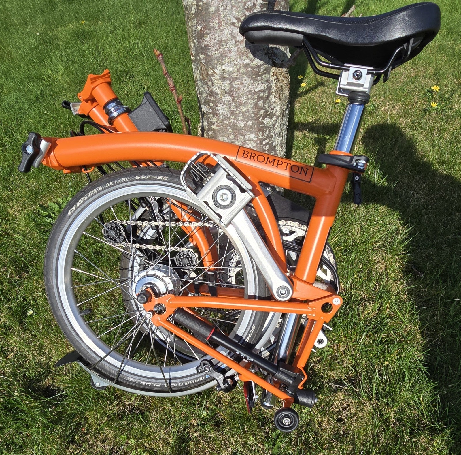 Brompton M6L folding bike, Orange 2019 / 2020 Light use
