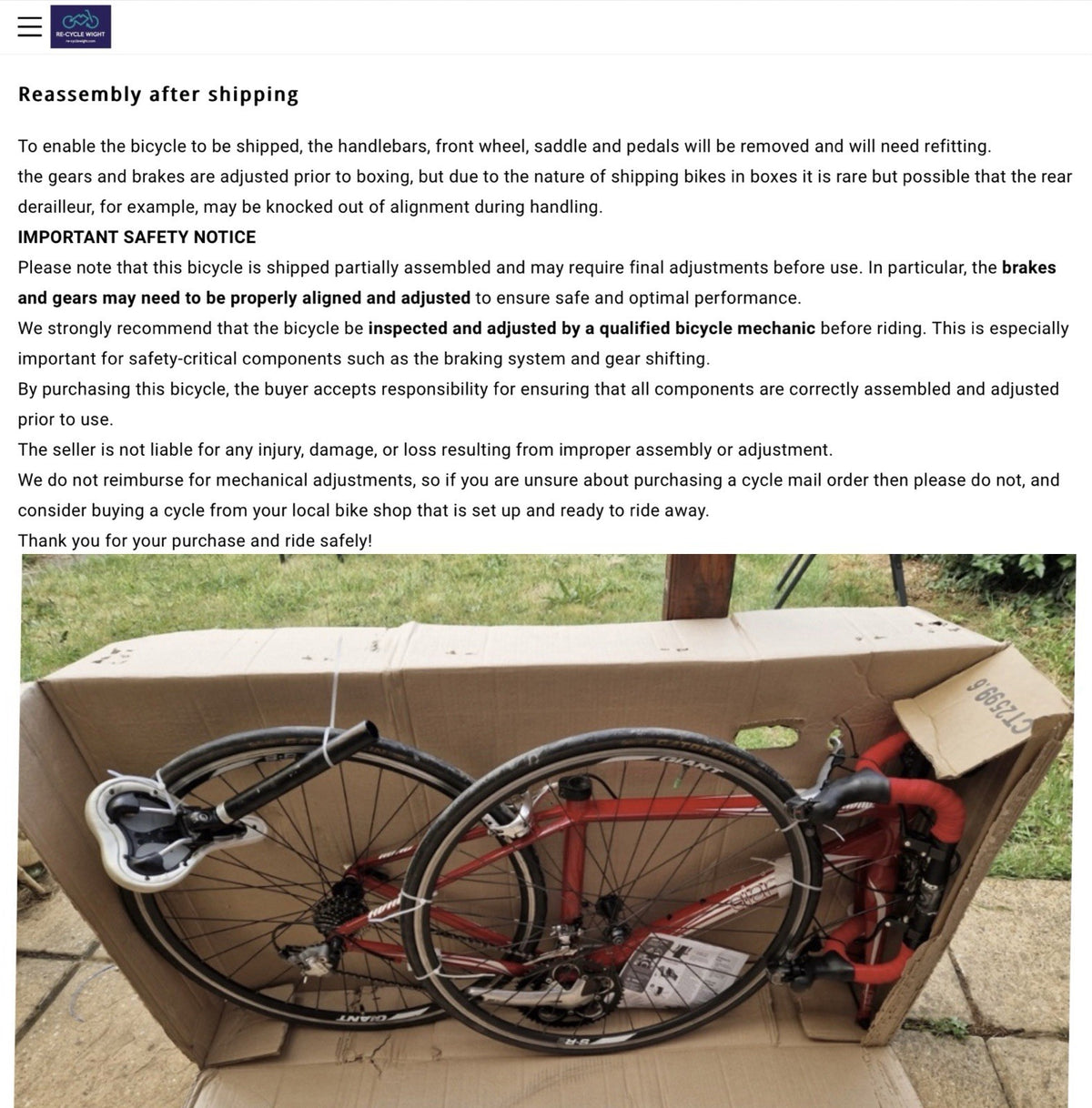 Dahon Vitesse Lightweight Folding Cycle + Carry Bag - UK DELIVERY