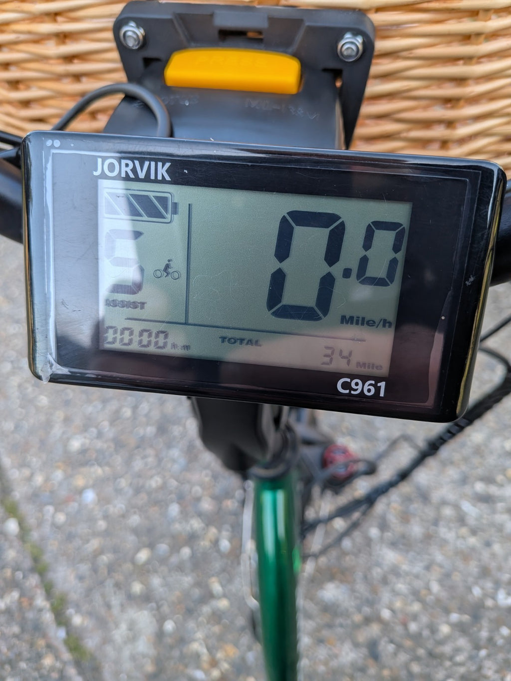Jorvik Elite Jet E-20 Folding Trike, 32 MILES, BRAND NEW ORIGINAL BATTERY, L@@K