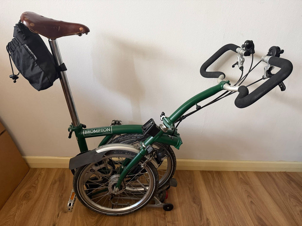 Brompton C Line P6R (6 Speed) folding bicycle - GREEN (EXCELLENT CONDITION)