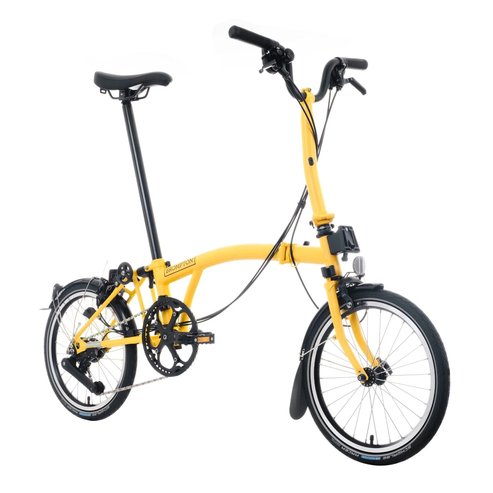 Brompton M12L C Line (2025) Bumblebee Yellow 12 Speed Folding Bike