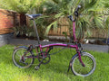 Brompton bike C-line 12-speed 2025 mid bar Amethyst Lacquer