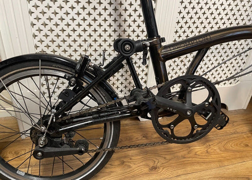 2021 Brompton C-Line Black Edition in Black Lacquer, Mid Handlebar M6L