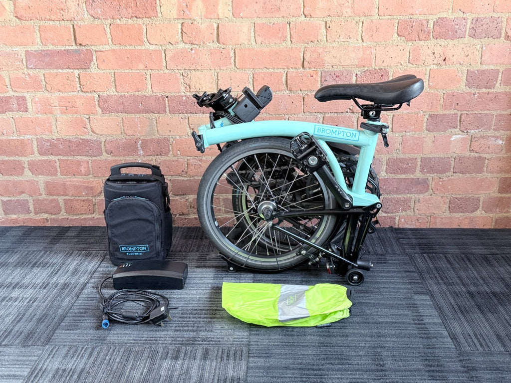 Brompton C Line Electric (M6L) Black Edition - Turkish Green - Lots of Extras