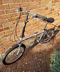 BULL DOG Touring 20in Silver Folding Bike 6-Speed Shimano RevoShift Steel
