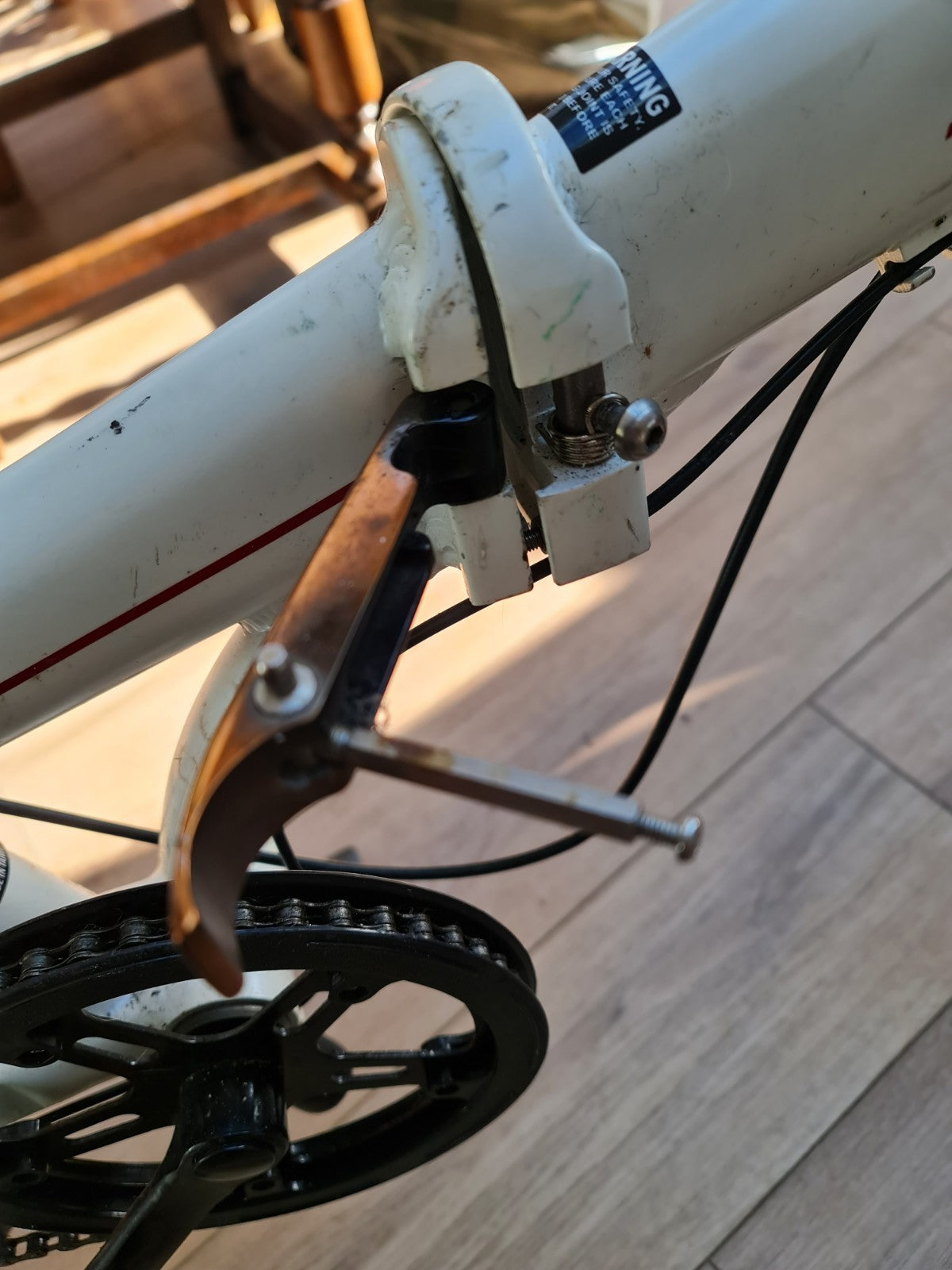 Carrera Transit Lightweight Folding Bike  Aluminium White