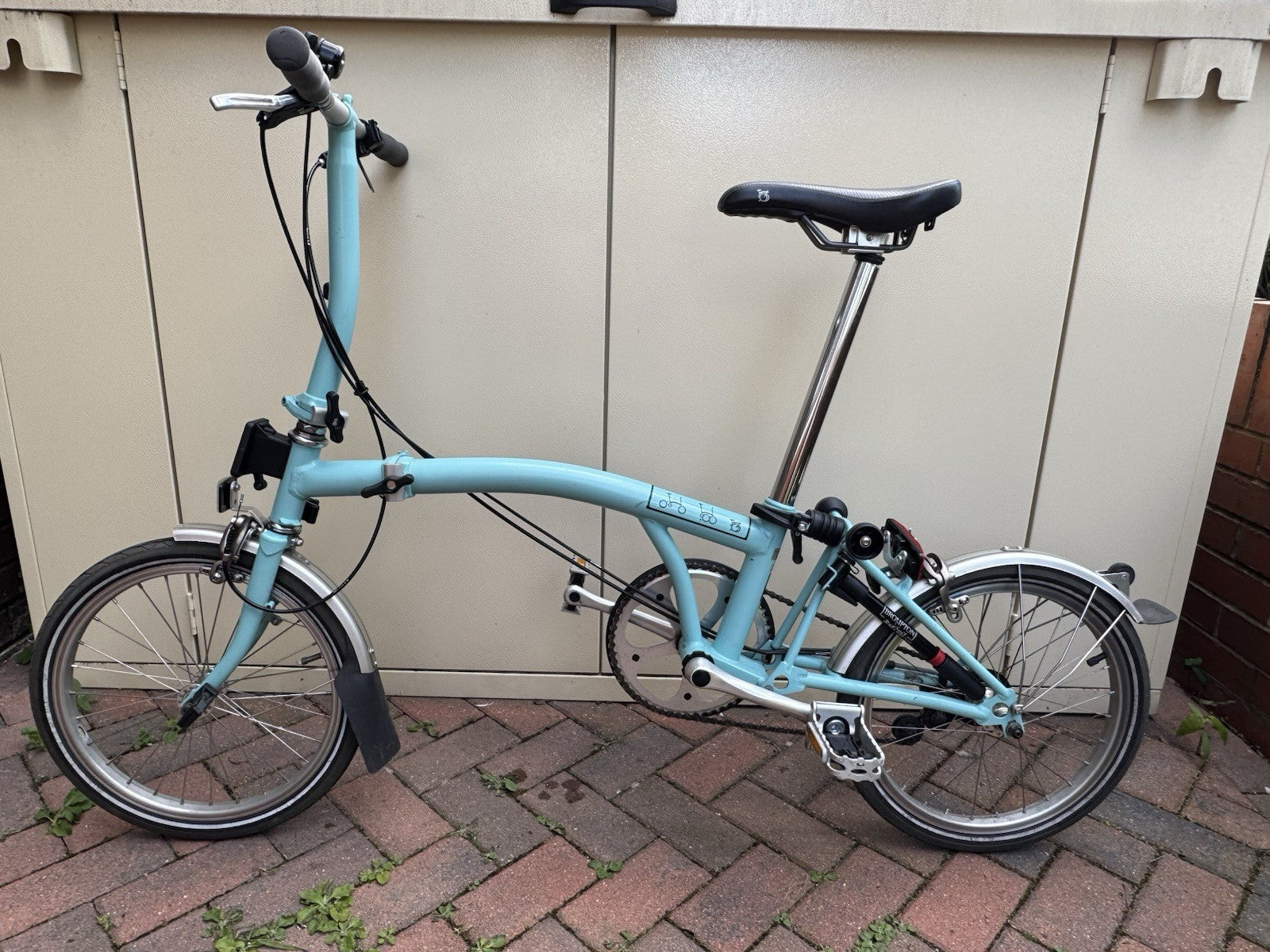 Brompton Folding Bike 2-Speed With Accessories In Great Condition