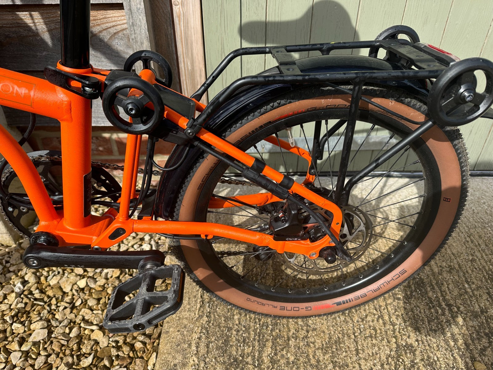 brompton g line bike- extremely rarely used. recently purchased for a timeframe