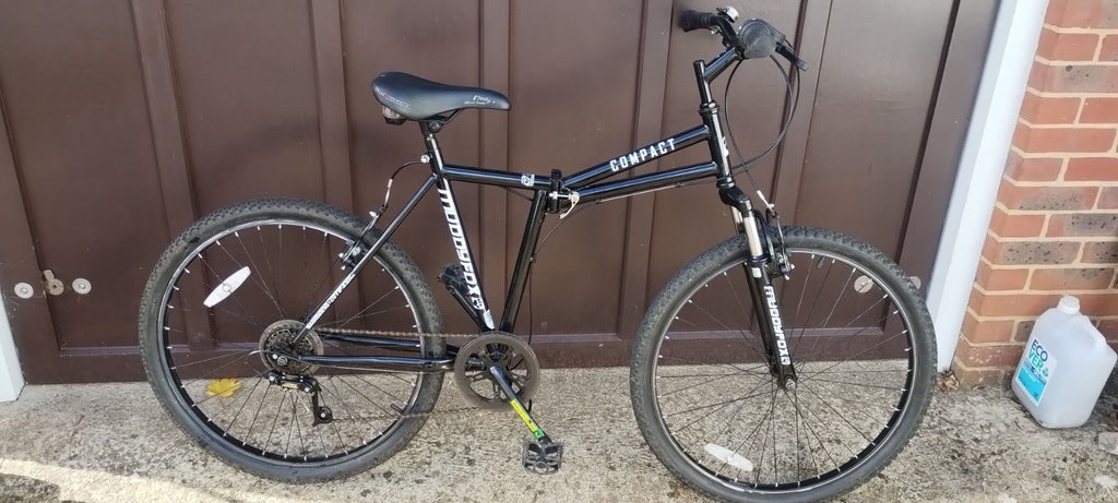 Muddy Fox Compact folding mountain bike.
