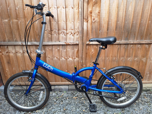 Apollo Tuck 20'' Folding Bike Lightweight Blue Great Condition Unixex 6 Speed