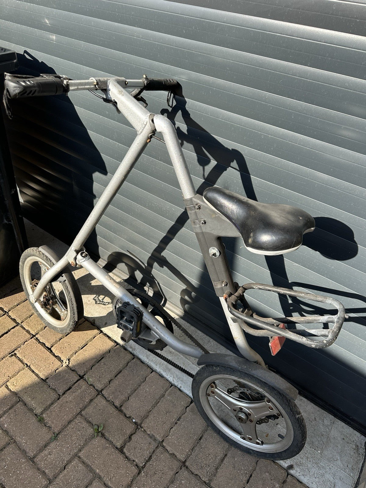 STRIDA Folding Bike - Silver - Good condition Can Post